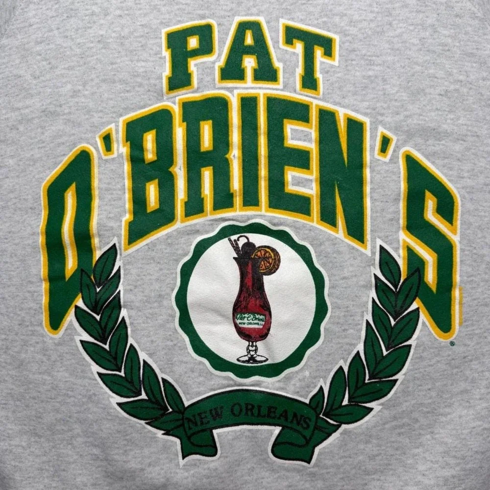 Vintage 90s St. Patrick's Day, Pat O'Brien's Obriens New Orleans beer sweater‎